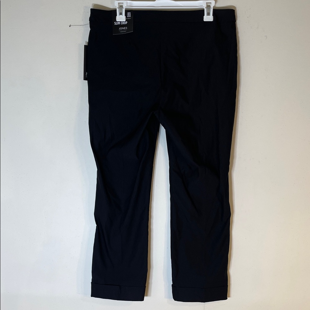 NWT. Jones New York 10 Classic Black Slim Crop Dress Pants. - Picture 8 of 10